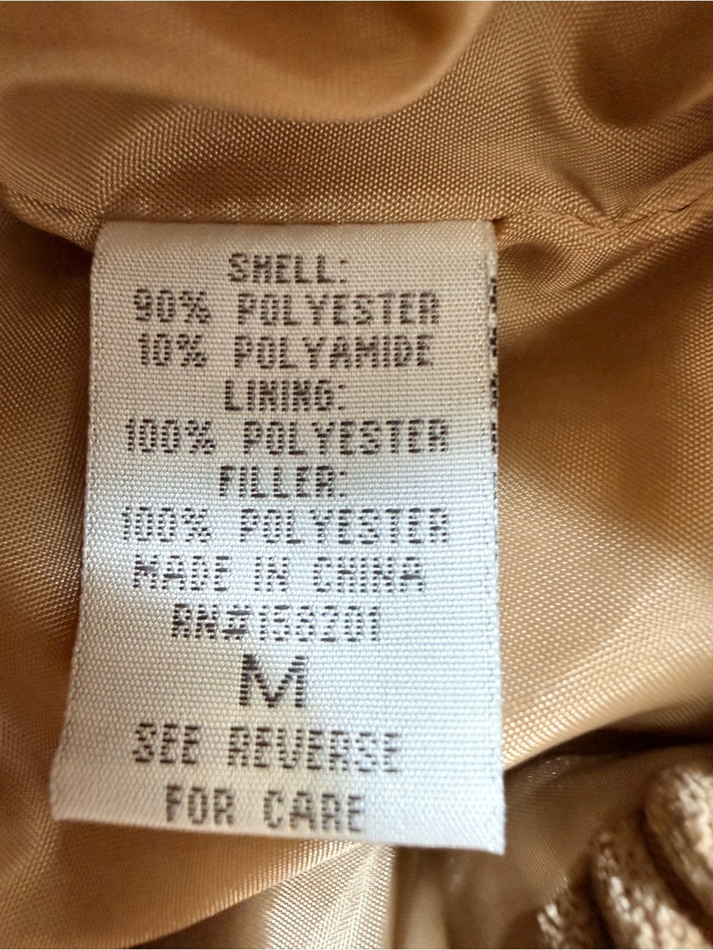 CALI 1850 Corduroy Cropped Puffer Vest Tan Beige Size M - Picture 6 of 11